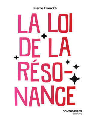 cover image of La loi de la résonance